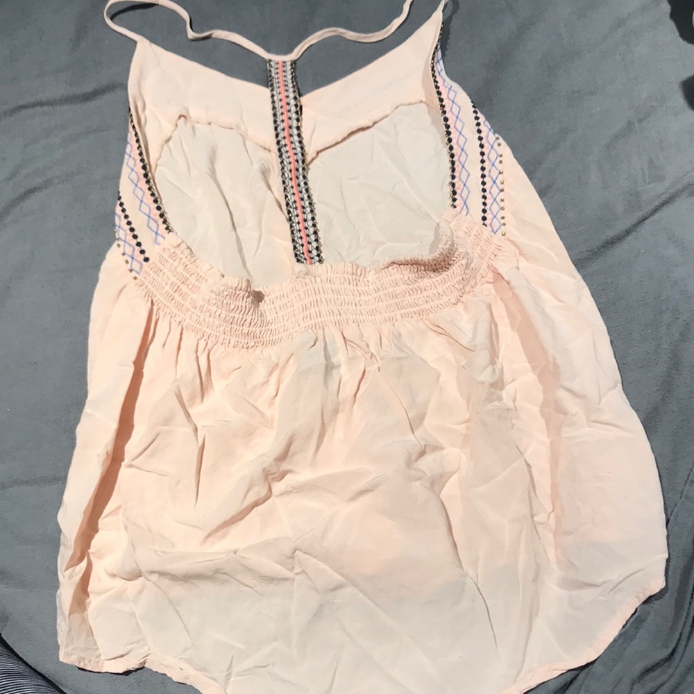 Pale pink beaded tank top - Picture 3 of 5